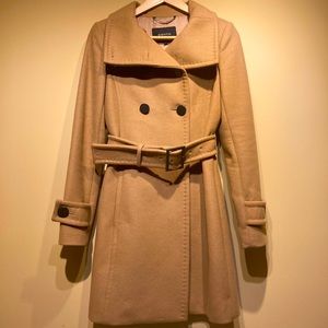 Babaton Camel double breasted coat